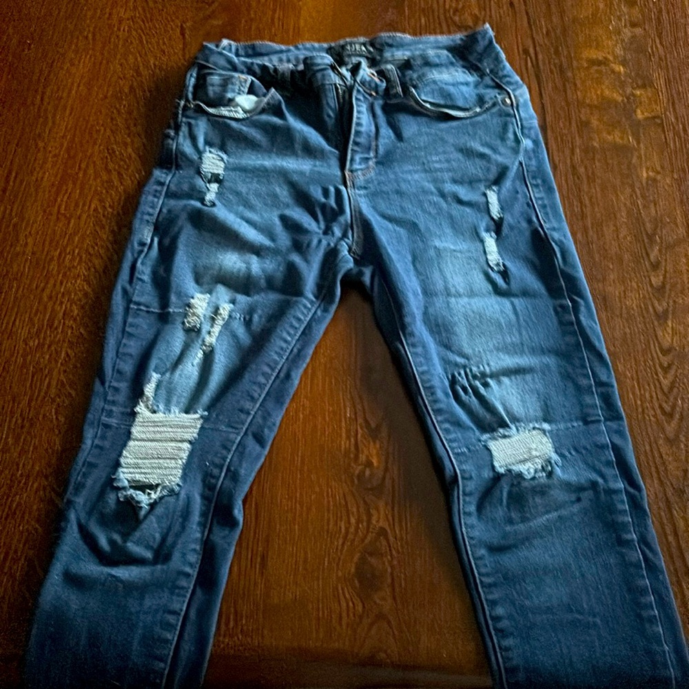 ENJEAN dark blue skinny jeans